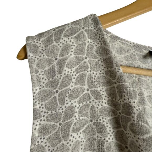 Lane Bryant Gray White Floral Print Sleeveless Wrap Dress Plus Size 20 - Picture 6 of 11